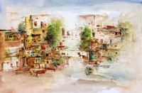 Ejaz Khan, 13 x 20 Inch, Water Color on Paper, Abstract Painting, AC-EJK-007